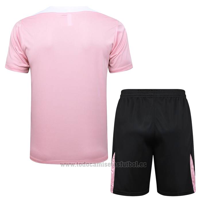 Chandal del Paris Saint-Germain Jordan Manga Corta 2024-2025 Rosa - Pantalon Corto